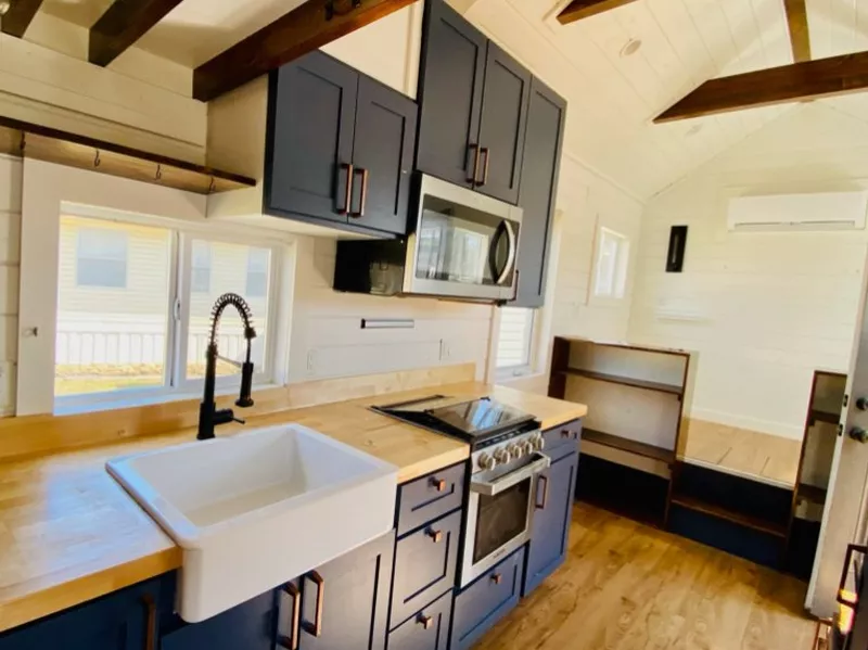 Kitchen of tiny house in West Virginia