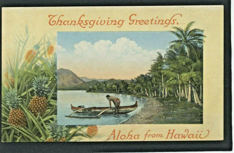 Vintage Thanksgiving Greetings Postcard