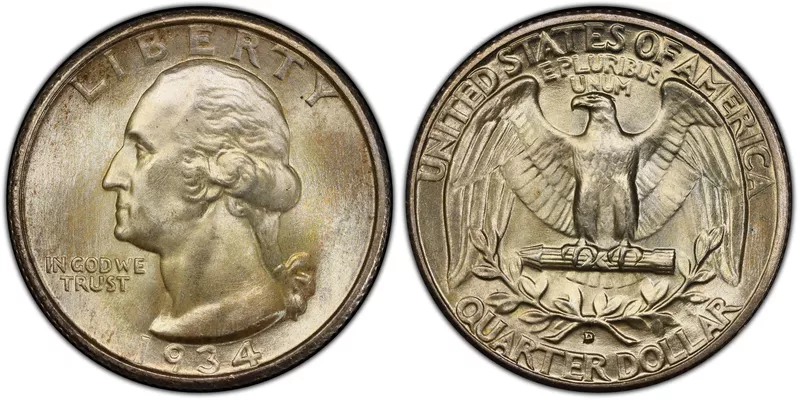 1934 D Washington Quarter