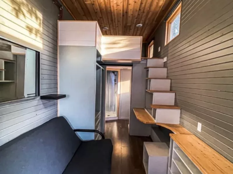 Inside a tiny house in North Dakota