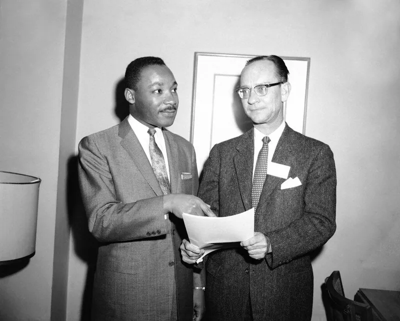 MLK and Rev. Liston Pope of Yale Divinity School