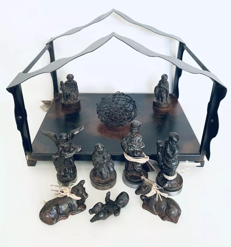 Cast Iron Nativity Scene