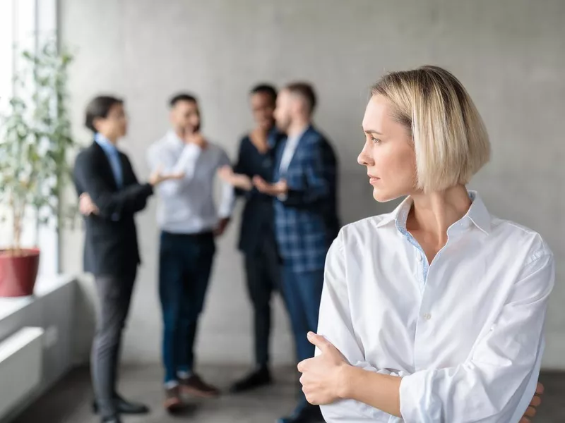 Woman can't talk to other employees about wages