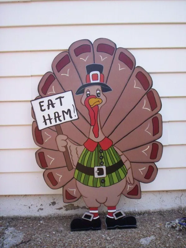 Vintage Turkey Yard Art