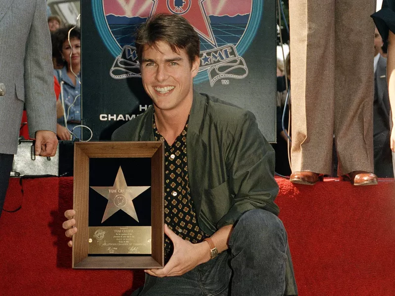 Tom Cruise with Walk of Fame star