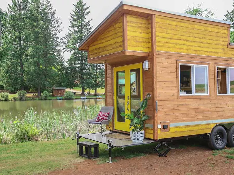 Beachy Bohemian mobile tiny home