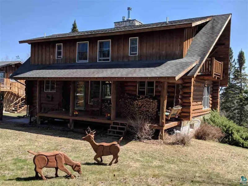 Log cabin in Grand Marais, Minnesota