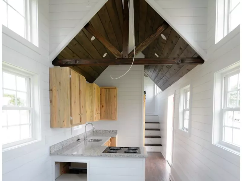 Inside a tiny house on w heels in Tennessee