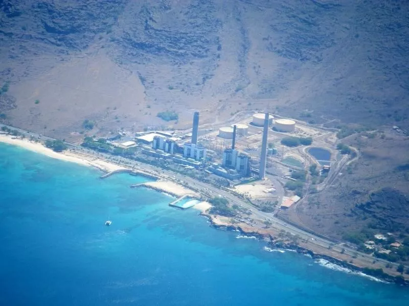 HECO power plant at Kahe Point in West Oahu