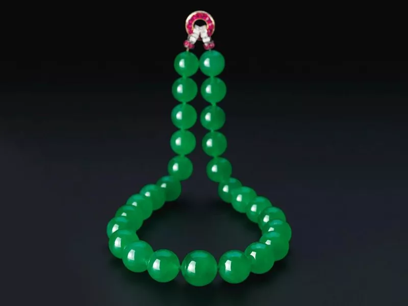 Expensive jade necklace