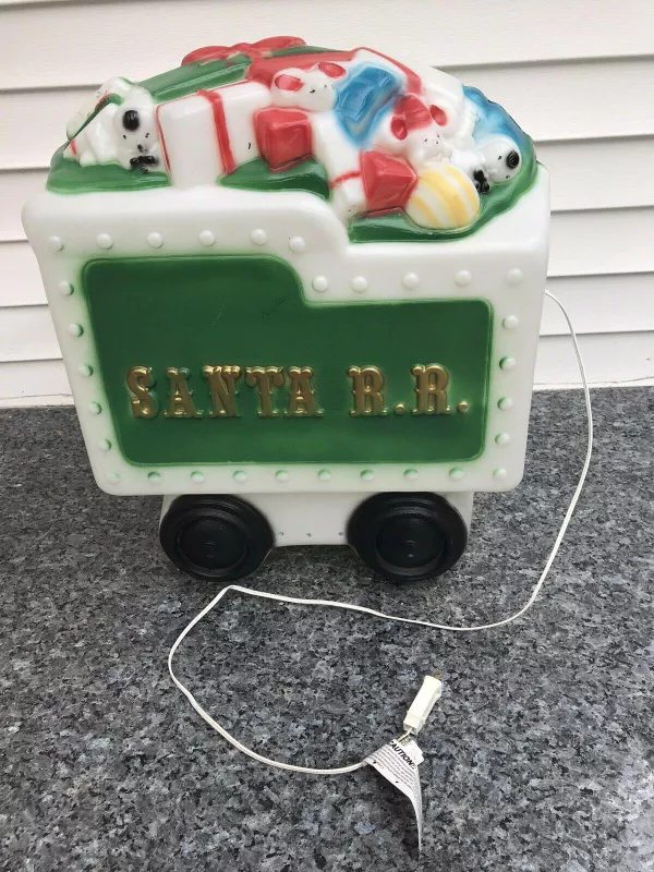 Old Christmas Santa railroad