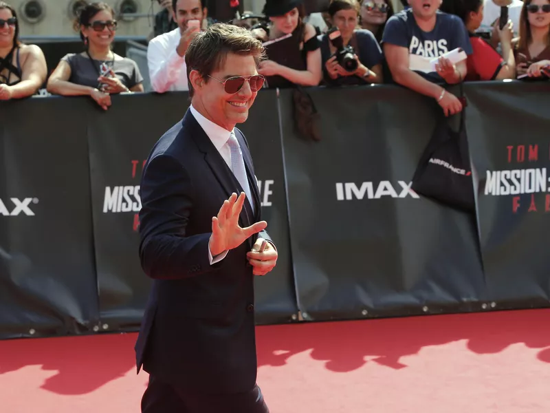 Tom Cruise at Mission Impossible premier.