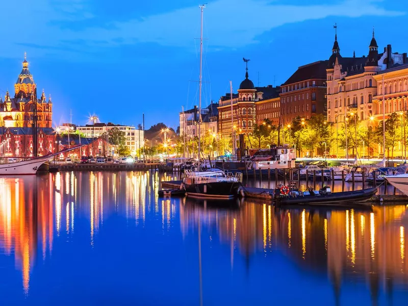 Old Town in Helsinki, Finland