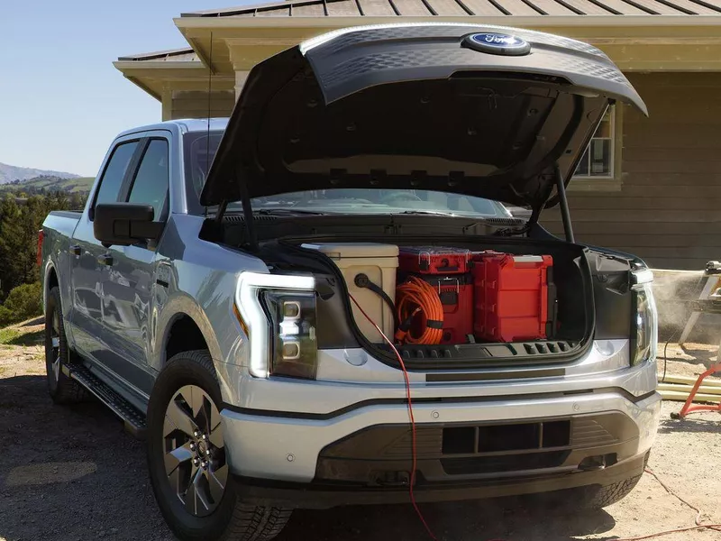 Ford F-150 Lightning EV front trunk