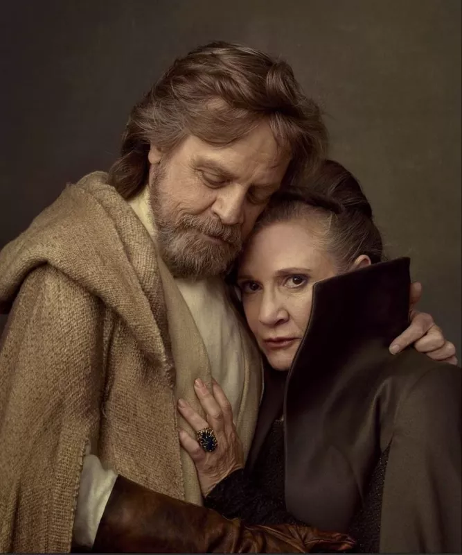 Luke Skywalker and Princess Leia