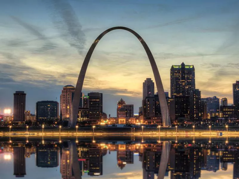 St. Louis Skyline at Sunset