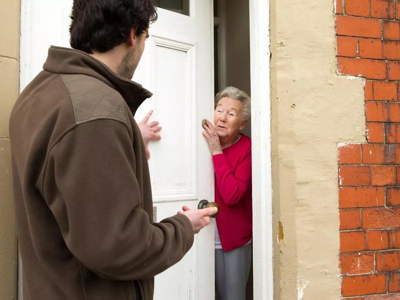 Door to door salesman