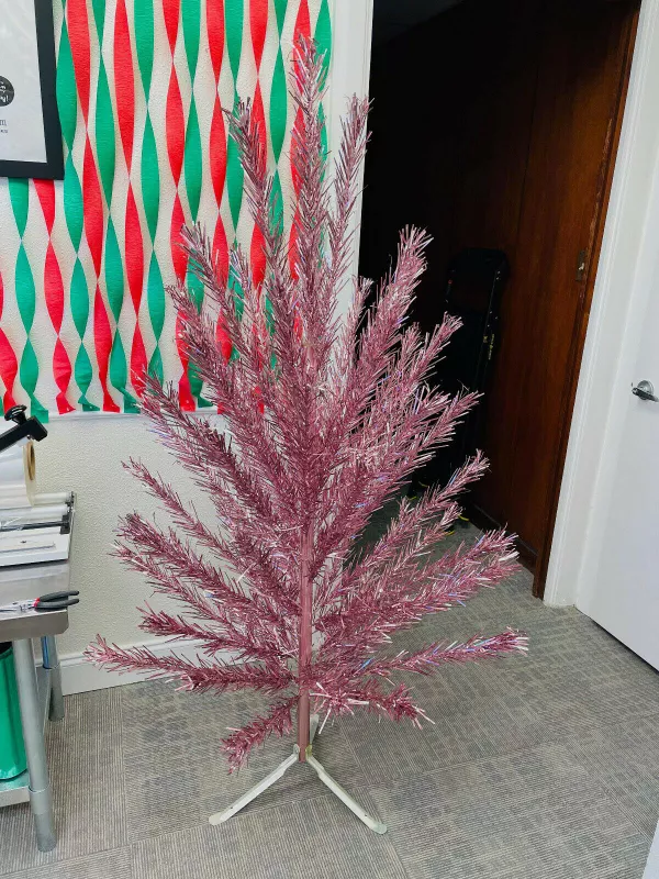 Pink Evergleam Aluminum Christmas Tree