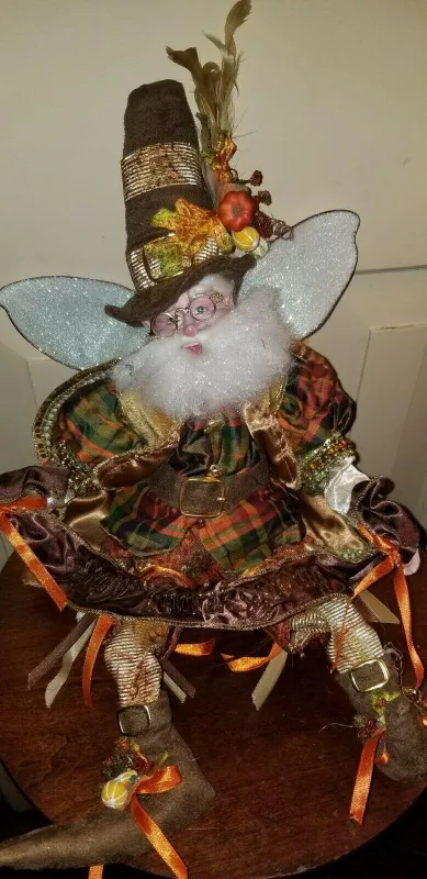 Vintage Mark Roberts Large Happy Thanksgiving Elf