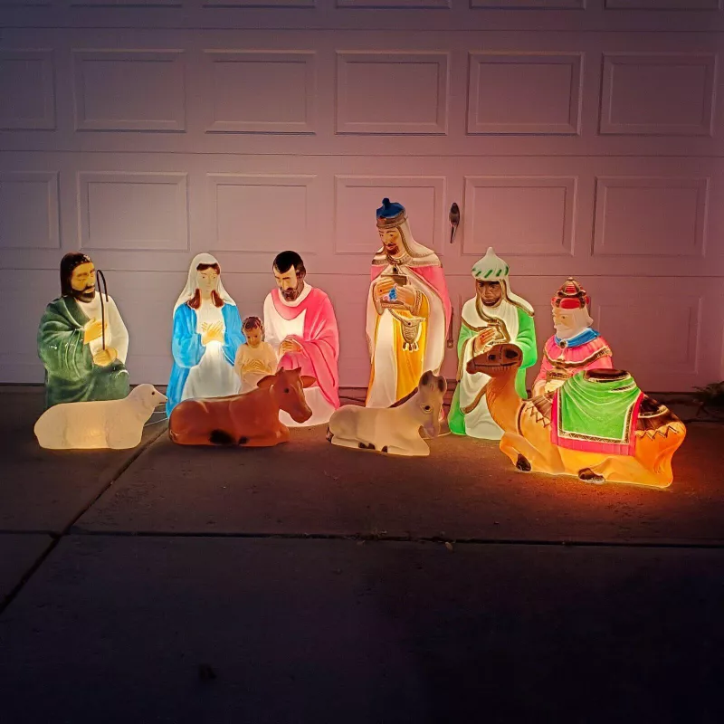 Vintage nativity scene