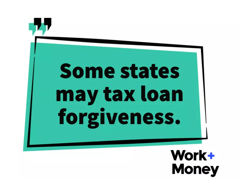 State tax loan forgiveness