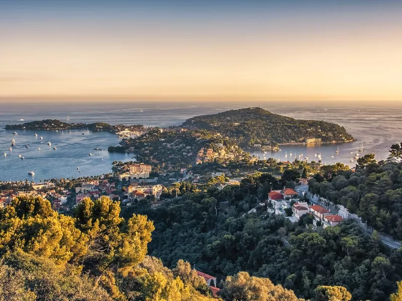 French Riviera coastline at Saint-Jean-Cap-Ferrat