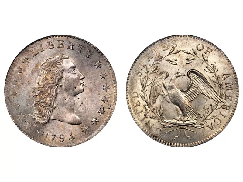 1794 Flowing Hair Silver Dollar