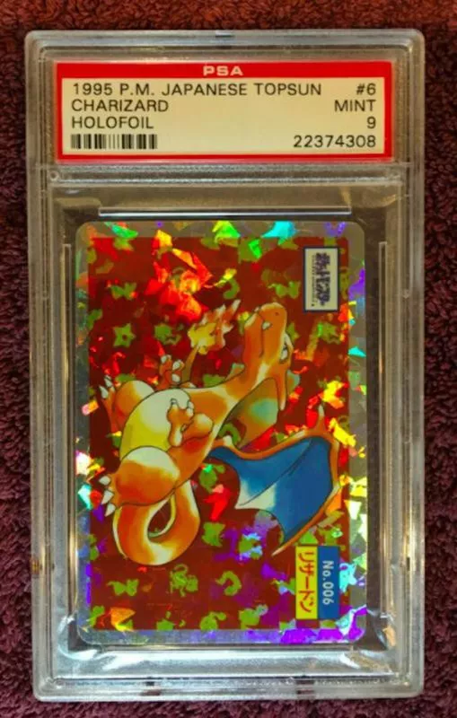 1995 Japanese Topsun Holofoil Charizard No.6