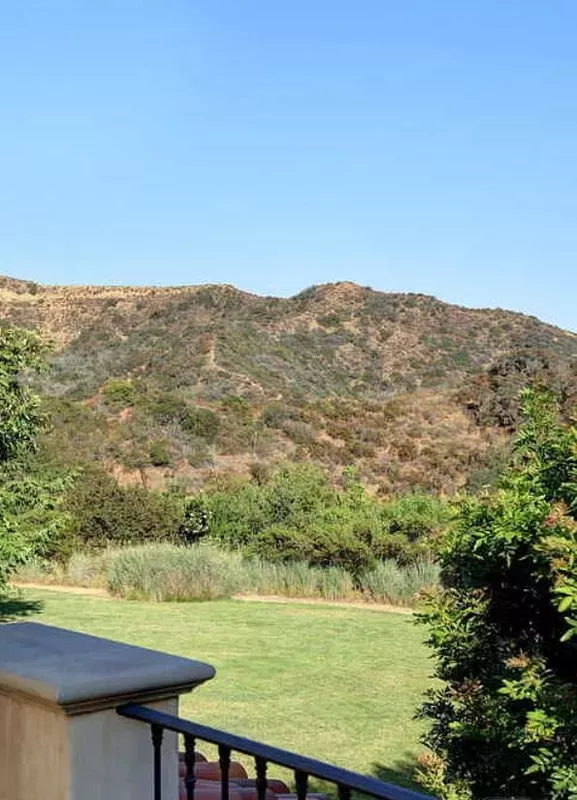 View of Franklin Canyon mountains