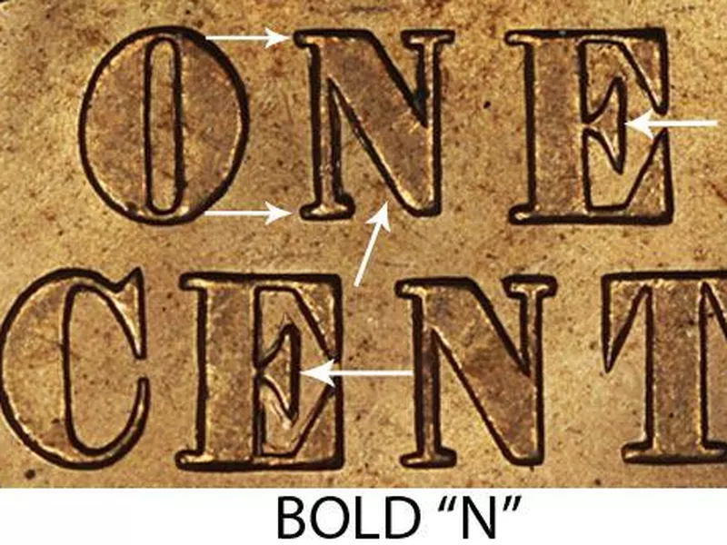 1870 bold n cent