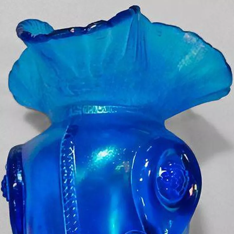 Tornado carnival glass vase