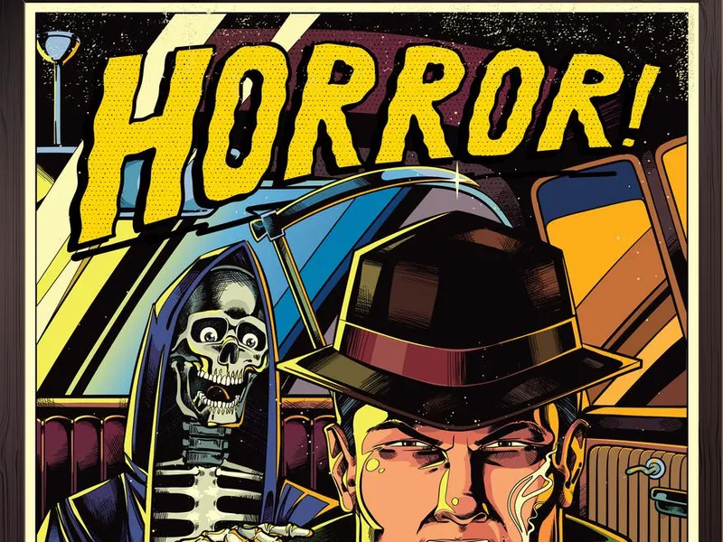 Horror comic book poster