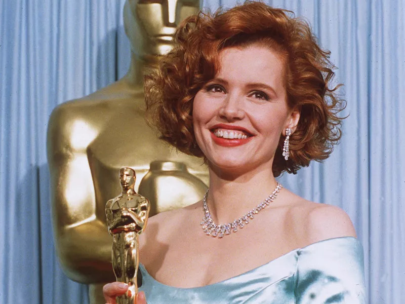 Geena Davis at the 1989 Oscars