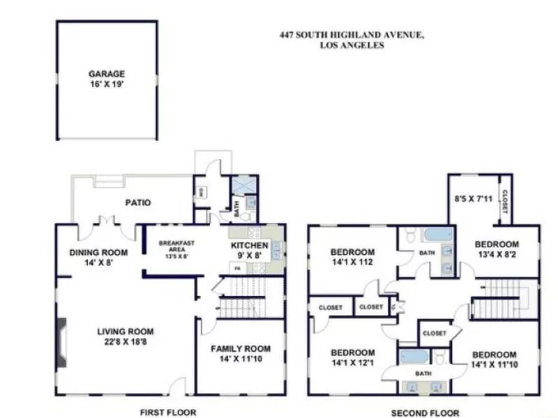 Colonial floor plan