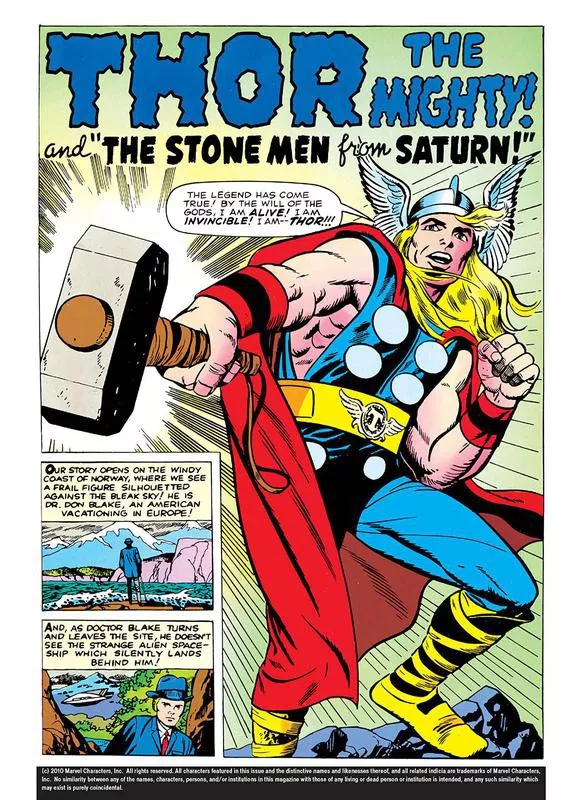 First appearance of Thor