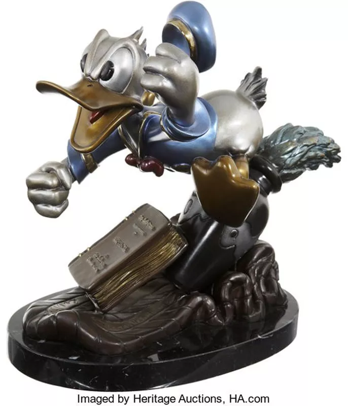 Donald Duck Self Control Statue