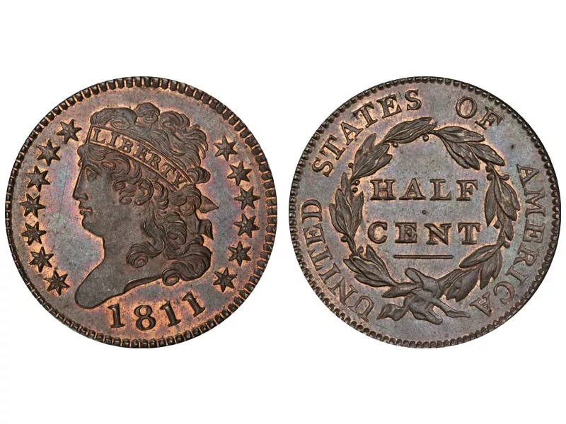 1811 C1 Classic Head Half Cent