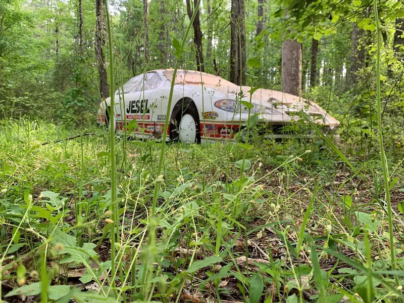 Dale Jr. race car graveyard