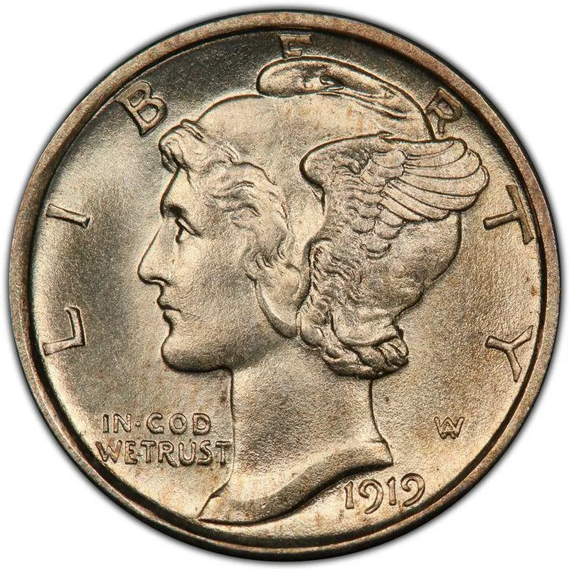 1919-D Mercury Dime with Full Band