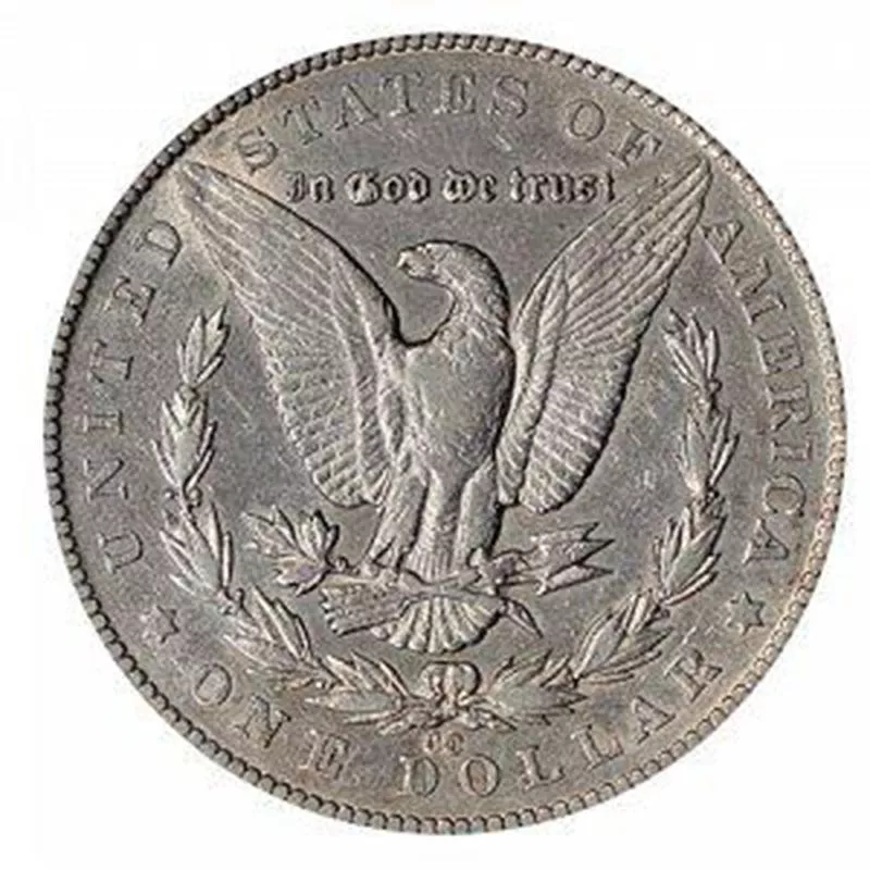 1879-CC over CC Morgan Silver Dollar back