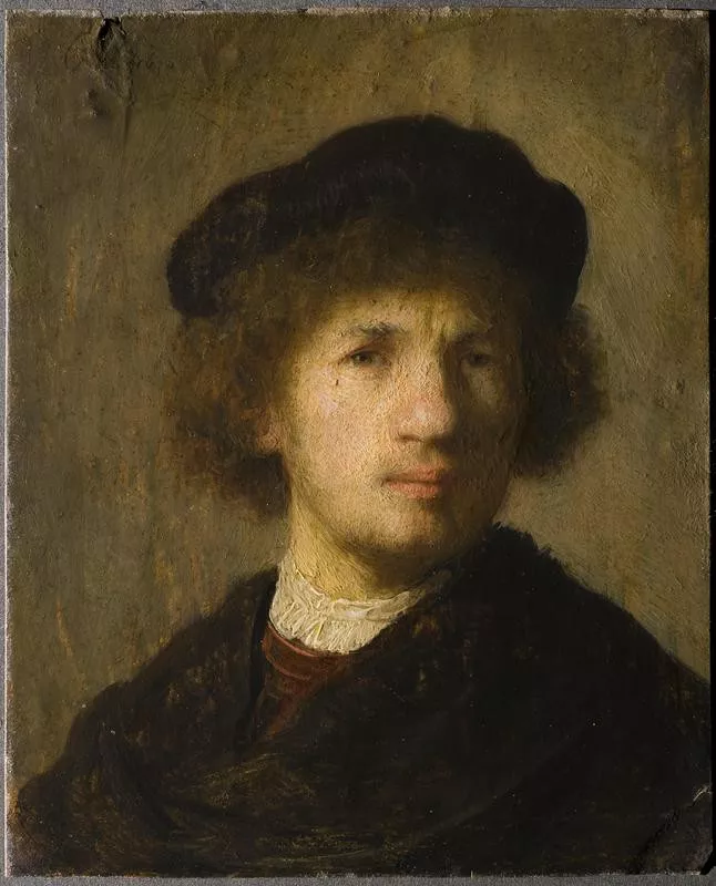 Rembrandt self-portrait at the Nationalmuseum