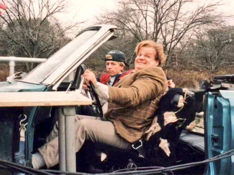 David Spade and Chris Farley in Tommy Boy