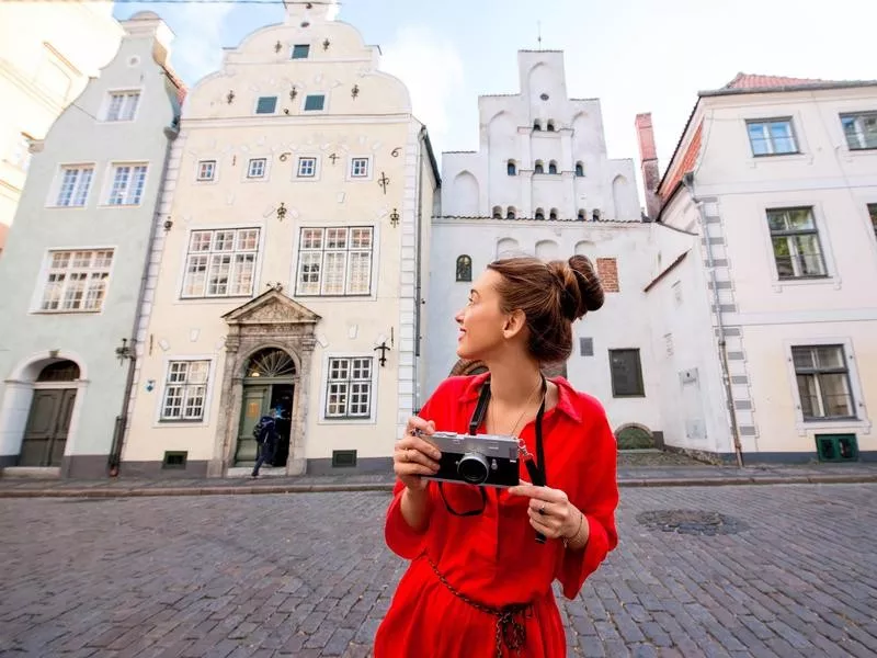 Old houses in Riga, Latvia