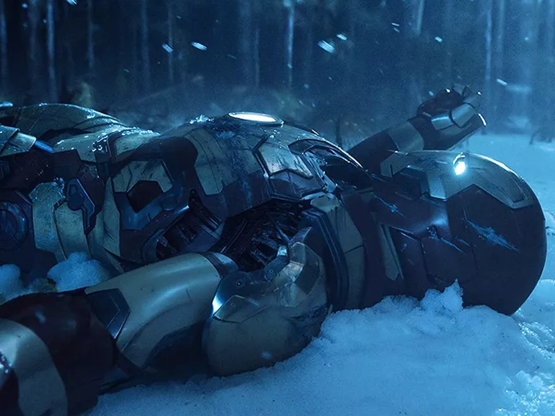 Iron man in snow