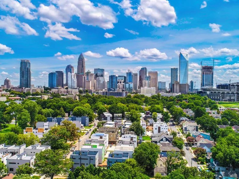 Downtown Charlotte, North Carolina, USA Skyline Aerial