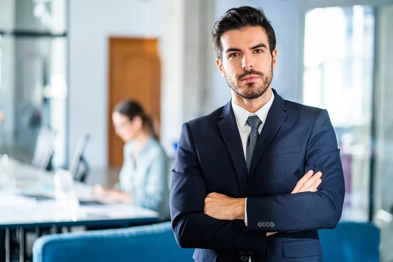 Portrait of successful businessman.