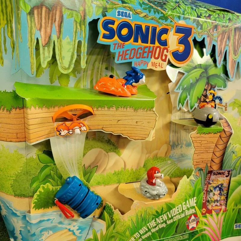 McDonald's Happy Meal Display Sonic The Hedgehog 3 Sega 1993