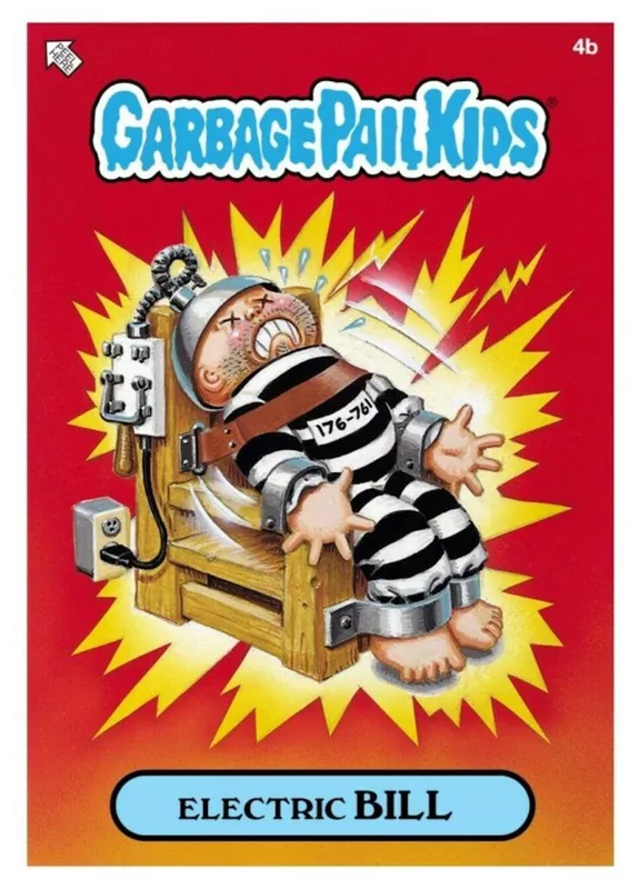 Electric Bill Garbage Pail Kids card