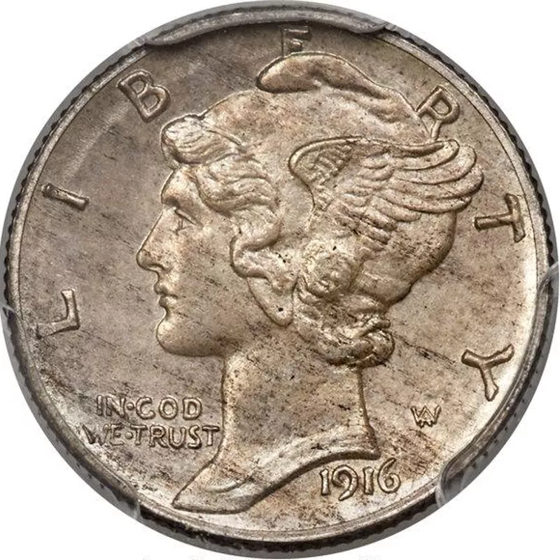 Rare 1916 Mercury Dime Sample