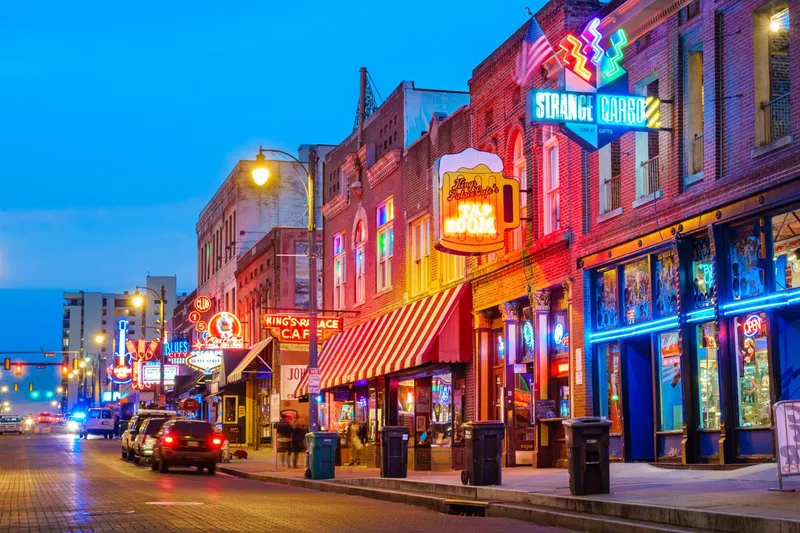 Beale Street in Memphis, Tennessee